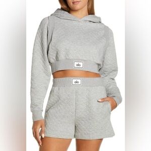 Alo yoga gray lounge set